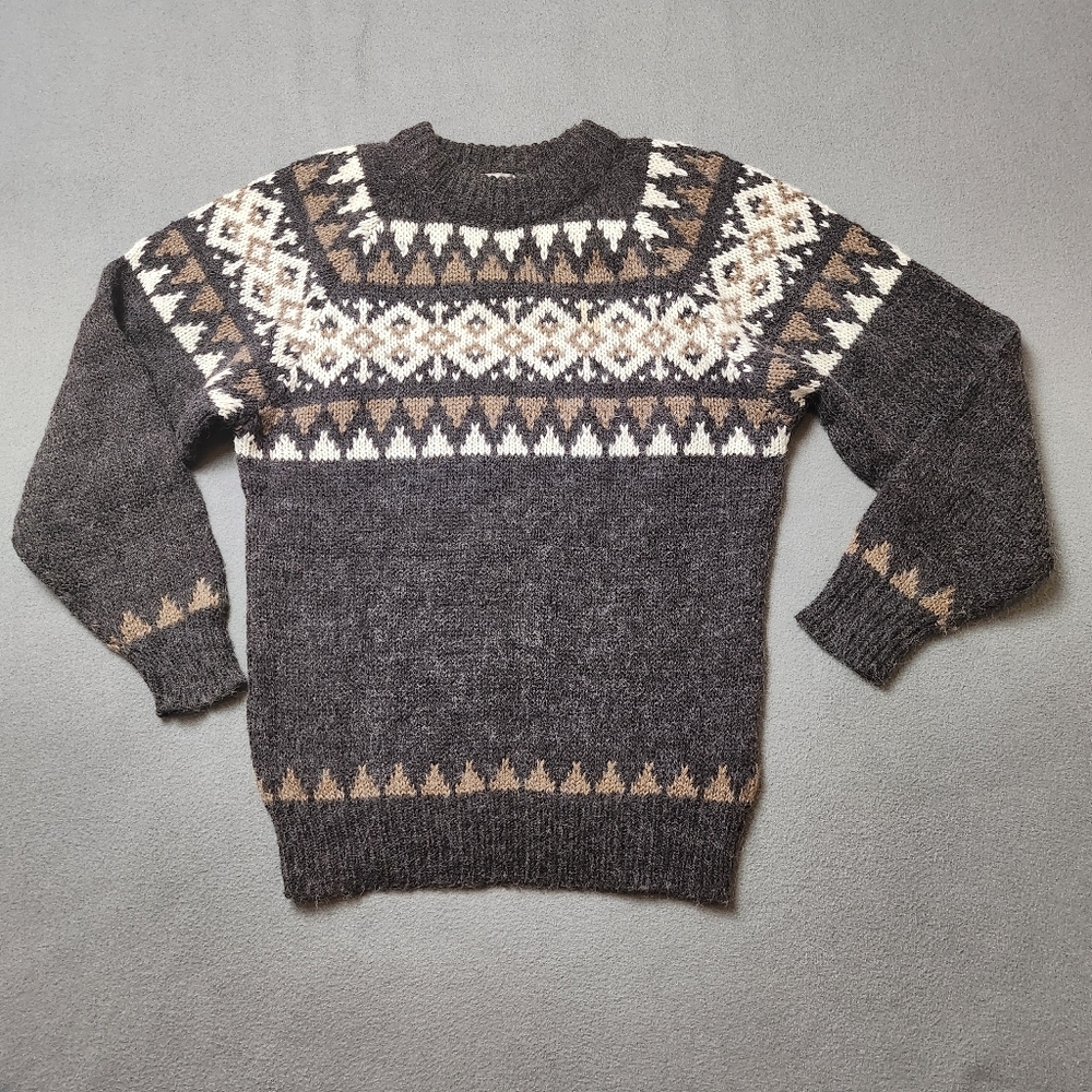 Vintage F.C.O. Striped Knit Sweater M - Picture 1 of 11